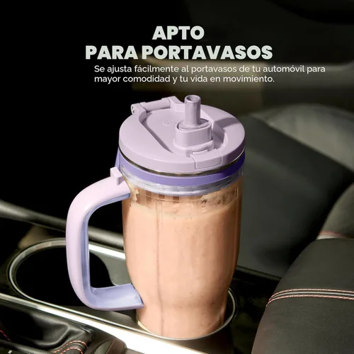 Miniatura 9 de Ninja Blendboss™ Licuadora personal para batidos y bebidas congeladas Vaso de viaje de 26 onzas con tapa a prueba de fugas, boquilla para beber