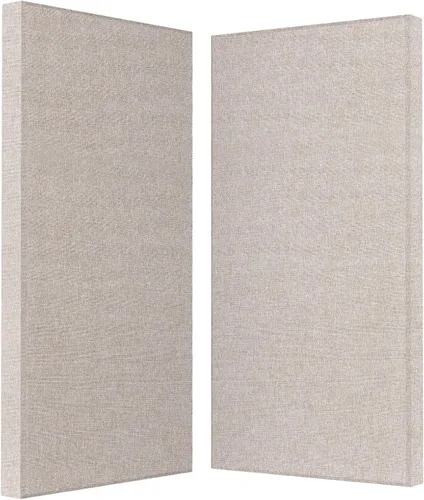Miniatura 12 de Paneles acústicos de 2 pulgadas de grosor con herrajes para colgar, 2 piezas de 47.2" x 23.6" paneles de fibra de vidrio para absorción de sonido