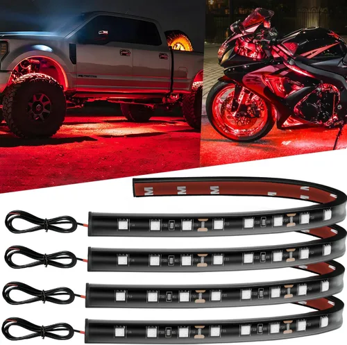 Miniatura 9 de Tira de luz LED de 12 V de 12.7 pulgadas, impermeable, color azul, tiras de luz LED para automóvil, carrito de golf, motocicletas, camiones, barcos