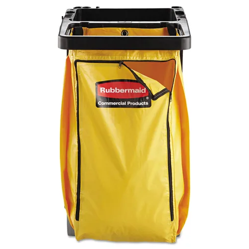 Rubbermaid Bolsa de Carro de Limpieza de Conserjería Comercial de Vinilo de Alta Capacidad para Residuos/Basura/Lavandería/Recolección de Ropa