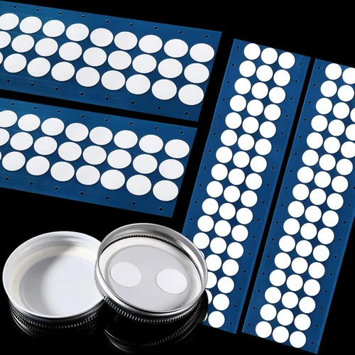 Zonon 384 calcomanías de papel de filtro sintético de 25 µm, parches de filtro de micología, filtros sintéticos de 0.025 μM, discos adhesivos de