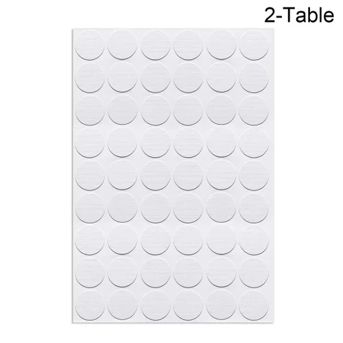 Miniatura 2 de uxcell Adhesivos autoadhesivos de plástico texturizado para muebles, gabinetes, estantes, placas, 0.827 in de diámetro, 108 piezas en 2 hojas