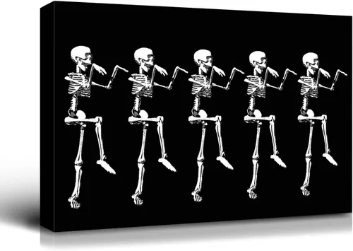 Miniatura 91 de Denozer - Pintura artística de pared de Halloween, impresión artística sobre lienzo para dormitorio, sala de estar, decoración de pared del hogar