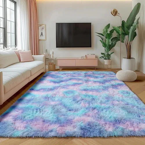 Miniatura 130 de ONASAR - Alfombra de pasillo negra de 2 x 6 pies, esponjosa, lavable, ultrasuave, afelpada, peluda, tapete para bebés, dormitorio de niños, armario
