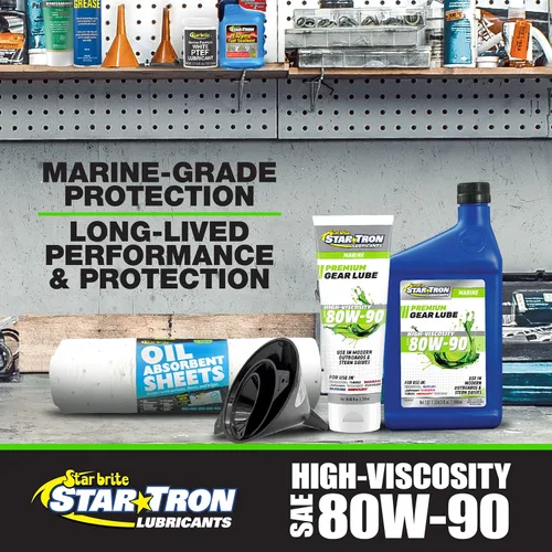 Miniatura 3 de STAR BRITE Star Tron - Lubricante de engranajes de unidad inferior de alta viscosidad 80W90 – Inhibidores de antidesgaste, óxido y corrosión, ideal