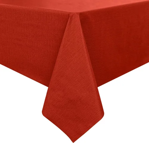 Miniatura 25 de Romanstile Mantel de PVC 100% impermeable, cuadrado, a prueba de derrames de aceite, resistente a las manchas, manteles de plástico fáciles de Beige