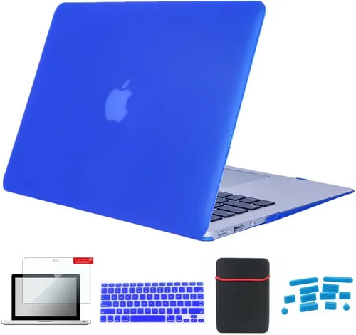 Miniatura 12 de Pack 5 en 1 de carcasa para MacBook Air, de Se7enline, de plástico duro, tacto suave, con protector de teclado de silicón, protector de pantalla