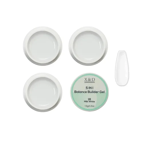 Miniatura 15 de X&D Kit de uñas de poligel, 3 piezas de gel de uñas de gel natural transparente, kit de gel de uñas de secado rápido, juego de gel de uñas