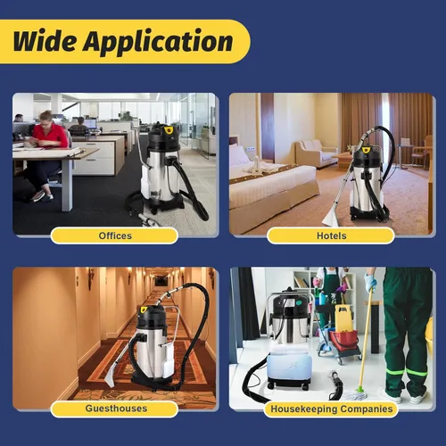 Miniatura 4 de Máquina limpiadora de alfombras 40L/11gal Máquinas comerciales de limpieza de pisos con sistemas de refrigeración por aire circulante Extractor