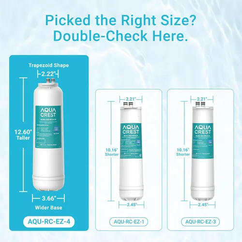 Miniatura 4 de AQUACREST RC 4 EZ-Change cartucho de repuesto de filtración de agua, compatible con todos los sistemas de filtro de agua Culligan EZ Change