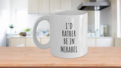 Miniatura 3 de EzGift I'd Rather Be In Mirabel Mug Funny Traveler Gift For Men Women City Lover Nostalgia Present Idea Quote Gag Coffee Tea Cup Large 15 Oz
