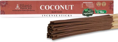 Miniatura 80 de Bless International varillas de incienso 100 % natural hechas a mano, sumergidas a mano, el mejor aroma Incienso y mirra
