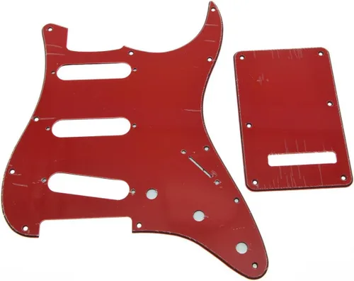 Miniatura 34 de KAISH - Golpeador de 11 agujeros estilo ST/Strat SSS con placa trasera ST y cubierta de trémolo para Stratocaster de EE. UU./México/Strat en perla