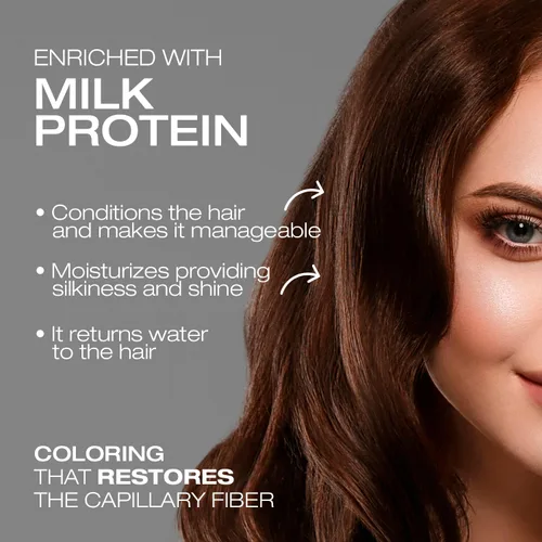 Miniatura 5 de ILUMINUS - Tinte para el cabello, crema profesional permanente para el cabello con niacinamida y proteína de leche para obtener un cabello reparado