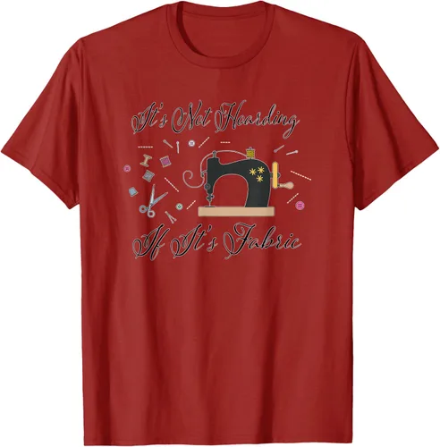Miniatura 74 de It's Not Hoarding If Its - Camiseta de costura para acolchado, Blanco, S