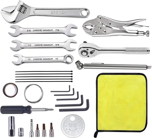 Miniatura 7 de Kit de herramientas de reparación de motocicletas compactas compatible con motocicletas Harley HD