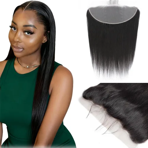 Miniatura 28 de CHEEON Frontal de encaje HD de 13 x 4 de 12 pulgadas, cabello humano brasileño ondulado con cierre frontal de encaje, 100% cabello humano virgen sin