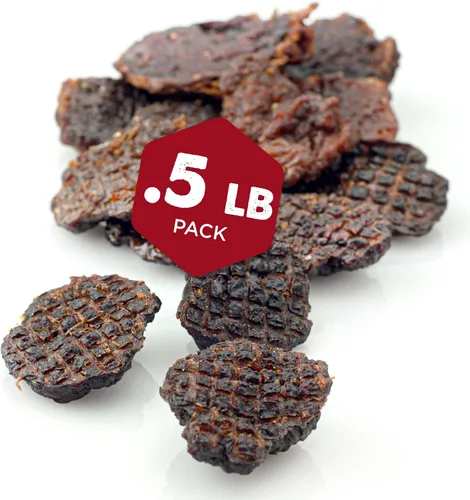 Miniatura 3 de Golosinas deslizantes de hamburguesa de carne ahumada de nogal premium – 1 libra (paquete de 1) – Palitos de carne 100% natural, sin aditivos