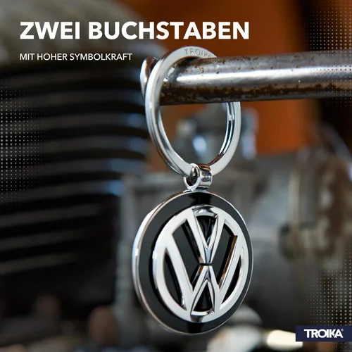 Miniatura 3 de Troika Llavero VW Volkswagen KR16-05/VW - Llavero con logotipo VW - Llavero adicional - Metal fundido - Cromado - Plata, plateado, Moderno