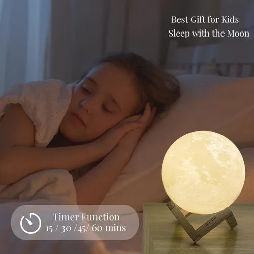 Miniatura 5 de Lámpara de luna, luz de luna, decoraciones de luna, lámpara fresca, lámparas de luna para adultos, decoración para niños, Acción de Gracias