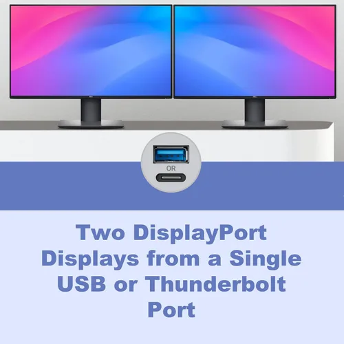 Miniatura 3 de Sonnet DisplayLink Dual 4K 60Hz DisplayPort Adapter - USB 3.0 y Thunderbolt - Mac y PC