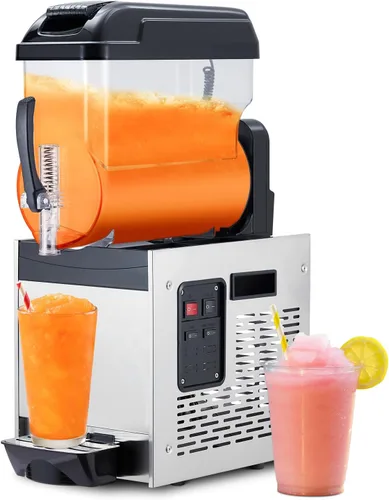 Acekool Máquina comercial para granizados, batido de margarita congelada de 12L/3.2 galones, autolimpiante, máquina de granizado de acero inoxidable