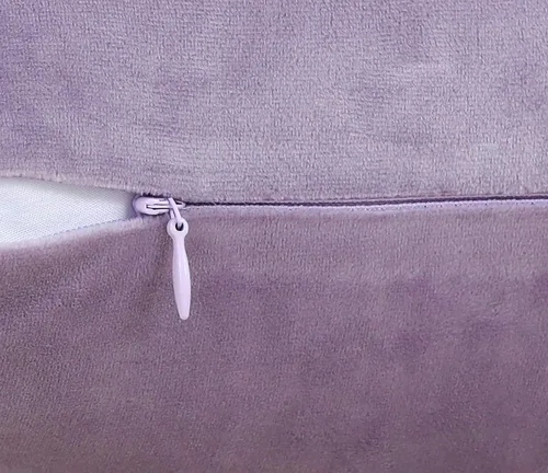 Miniatura 3 de Jeneoo Cómodas fundas de almohada de terciopelo suaves y gruesas para niños, para sofá, fundas de cojín decorativas sólidas cuadradas para Lavanda