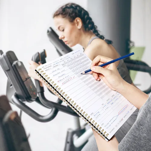 Miniatura 7 de Diario de Fitness y Planificador de Entrenamiento para Mujeres y Hombres, A4 (21.6 cm x 27.9 cm) Diario de Entrenamiento y Libro de Planificación