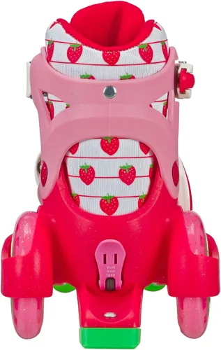 Miniatura 4 de Patines Fun Roll para Principiantes de Roller Derby, Talla Ajustable, Patines para Niños, Niños Pequeños, Niños y Niñas Fresa