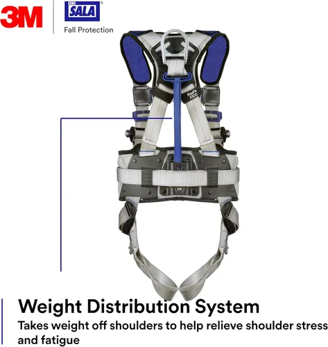 Miniatura 4 de 3M Unisex 3m Dbi-sala Exofit X100 Comfort Construction Positioning Safety Harness With Weight Distribution