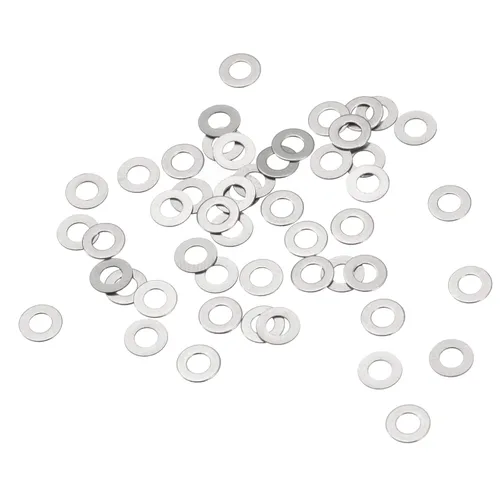 Miniatura 13 de uxcell Arandelas planas de acero inoxidable M3 304, 20 espaciadores planos ultrafinos de 0.118 x 0.197 x 0.004 in para tornillo de tornillo