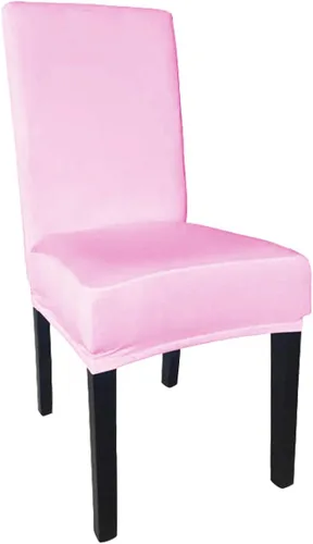 Miniatura 5 de Funda protectora de tela de elastano elástica extraíble y lavable para silla de comedor (color aguamarina, 6)