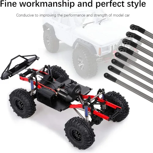 Miniatura 8 de Fine Workmanship Durability RC Link Rod, Rust‑Proof Link Rod, Outdoor for 1/10 275mm Wheelbase RC Crawler