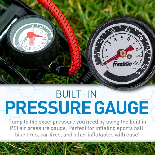 Miniatura 3 de Franklin Sports Foot Air Pump for Balls, Bikes, Inflatables and More - High-Pressure Foot Pedal Pump - Compact Heavy Duty