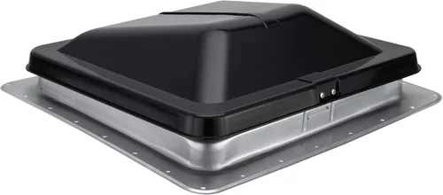 Miniatura 3 de HENG'S INDUSTRIES Respiradero universal para techo de remolque/caravana de RV de 14 pulgadas con tapa de humo y ventilador de 12V 12 voltios 74112
