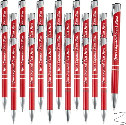 Miniatura 14 de Bolígrafos personalizados a granel con grabado sin nombre, bolígrafo de impresión personalizada, bolígrafo de metal pastel, regalo personalizado