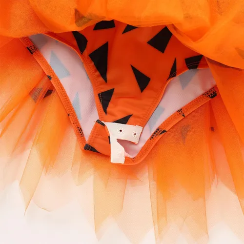 Miniatura 6 de IBAKOM Leotardo de ballet para niñas, disfraz de bailarina de Halloween, un hombro, vestido de baile de sirena y cavegirla, camisola, leotardo
