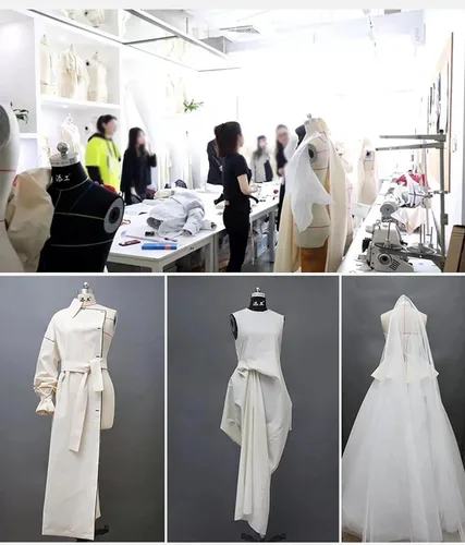 Miniatura 2 de Vestido femenino ajustable con forma de maniquí para costura, cuerpo de espuma con soporte de trípode, ideal para proyectos de costura, sastrería