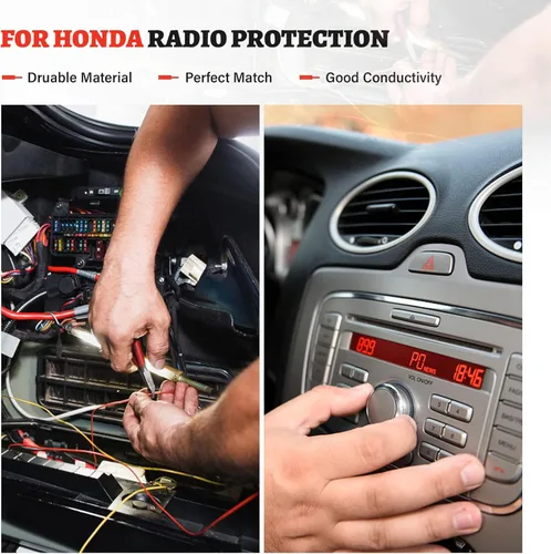 Miniatura 3 de RED WOLF Arnés de cableado inverso de radio para Honda Civic Accord CRV 1999-2009, 1999-2010 Acura RL CL Vehículos Adaptador de conector hembra