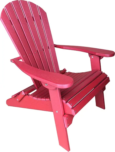 Miniatura 17 de Phat Tommy Silla Adirondack plegable – Silla Adirondack de polietileno de polietileno de alta densidad – resistente plástico reciclado – Muebles
