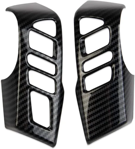 Miniatura 3 de Cubierta de volante interior de fibra de carbono para Nissan Frontier 2022-2025 para Titan 2020-2024
