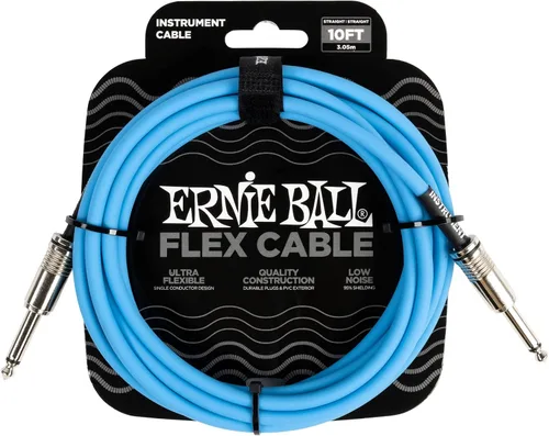 Miniatura 19 de Ernie Ball - Cable de instrumento flex recto/recto 10 pies - Negro (P06434)