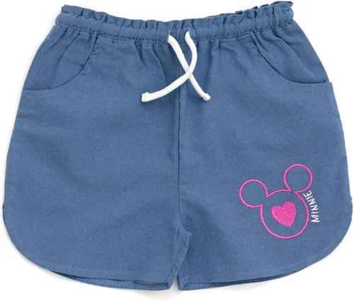 Miniatura 18 de Disney Minnie Mouse - Conjunto de camiseta floral arcoíris y pantalones cortos de cambray, tallas de bebé a niño grande (12 meses - 14-16)