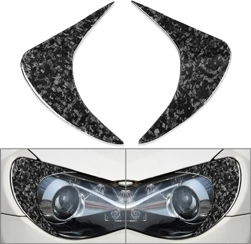 Miniatura 2 de Cubierta adhesiva de fibra de carbono para faros delanteros, cubierta de acento de faros delanteros con patrón forjado para Toyota GT86 Scion FR-S
