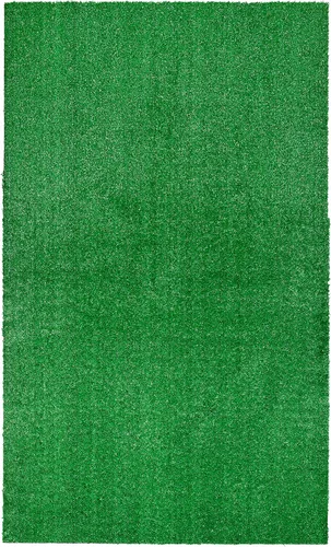 Miniatura 18 de Garland Rug Alfombra de césped artificial de 5 pies x 8 pies, grande para interiores/exteriores, color negro - Negro exuberante, duradera y de bajo