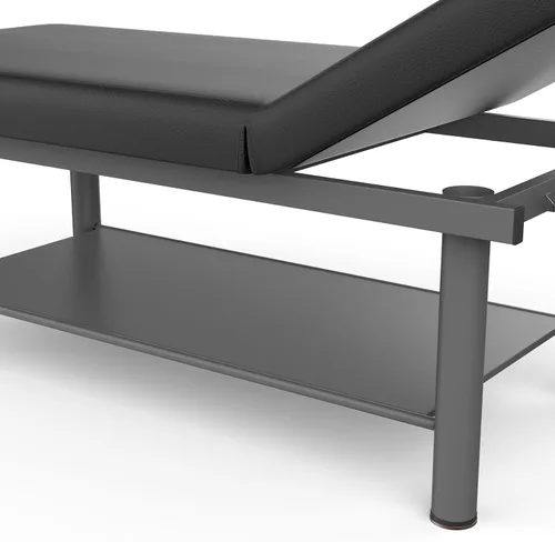 Miniatura 6 de pouseayar Cama de masaje estacionaria profesional resistente, amplia mesa de masaje estacionaria con respaldo para mesa de tratamiento, terapia Negro