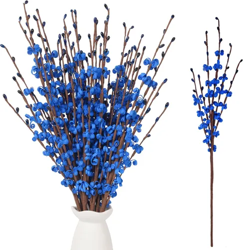 Miniatura 25 de Wootkey 10 Piezas Flores Artificiales de Jazmín de 29.5" de Largo Flores Falsas Ramas Secas para el Día de la Madre Hogar Oficina Bricolaje Arte