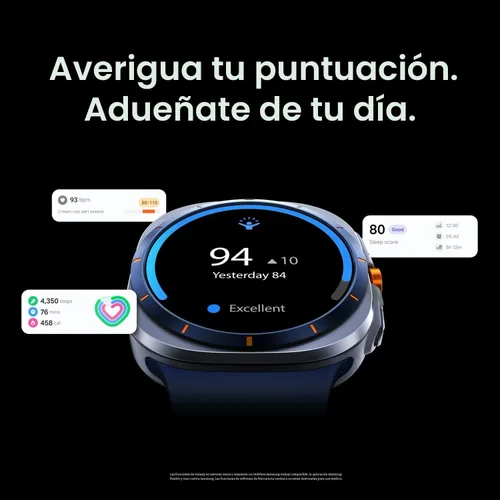 Miniatura 7 de Samsung Galaxy Watch Ultra (2025) 47mm LTE Smartwatch, Carcasa de Titanio, Entrenamiento Avanzado del Sueño, Entrenador de Carrera, Puntaje