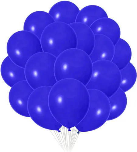 Miniatura 24 de Paquete de 90 globos azul marino de 18 pulgadas, globos grandes azul real para decoraciones de fiestas y eventos