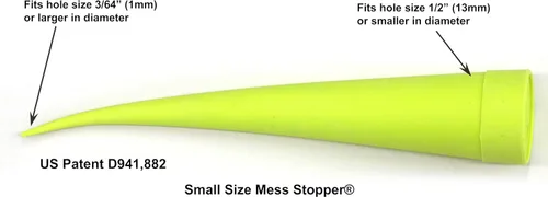 Miniatura 4 de Mess Stopper™ Kit universal de tapones y tapas de goma para servicio de línea de aceite hidráulico, 4 tamaño pequeño, redondo